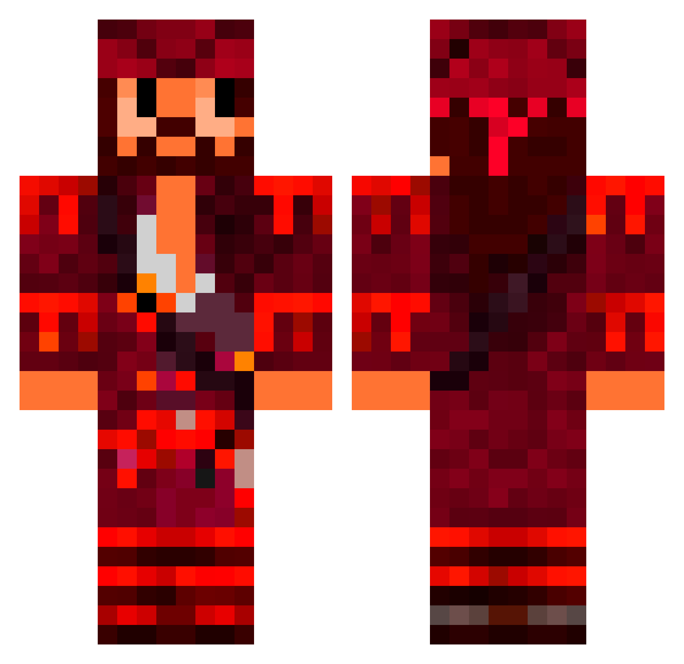 PedroDoLarPil Minecraft skin, front and back view