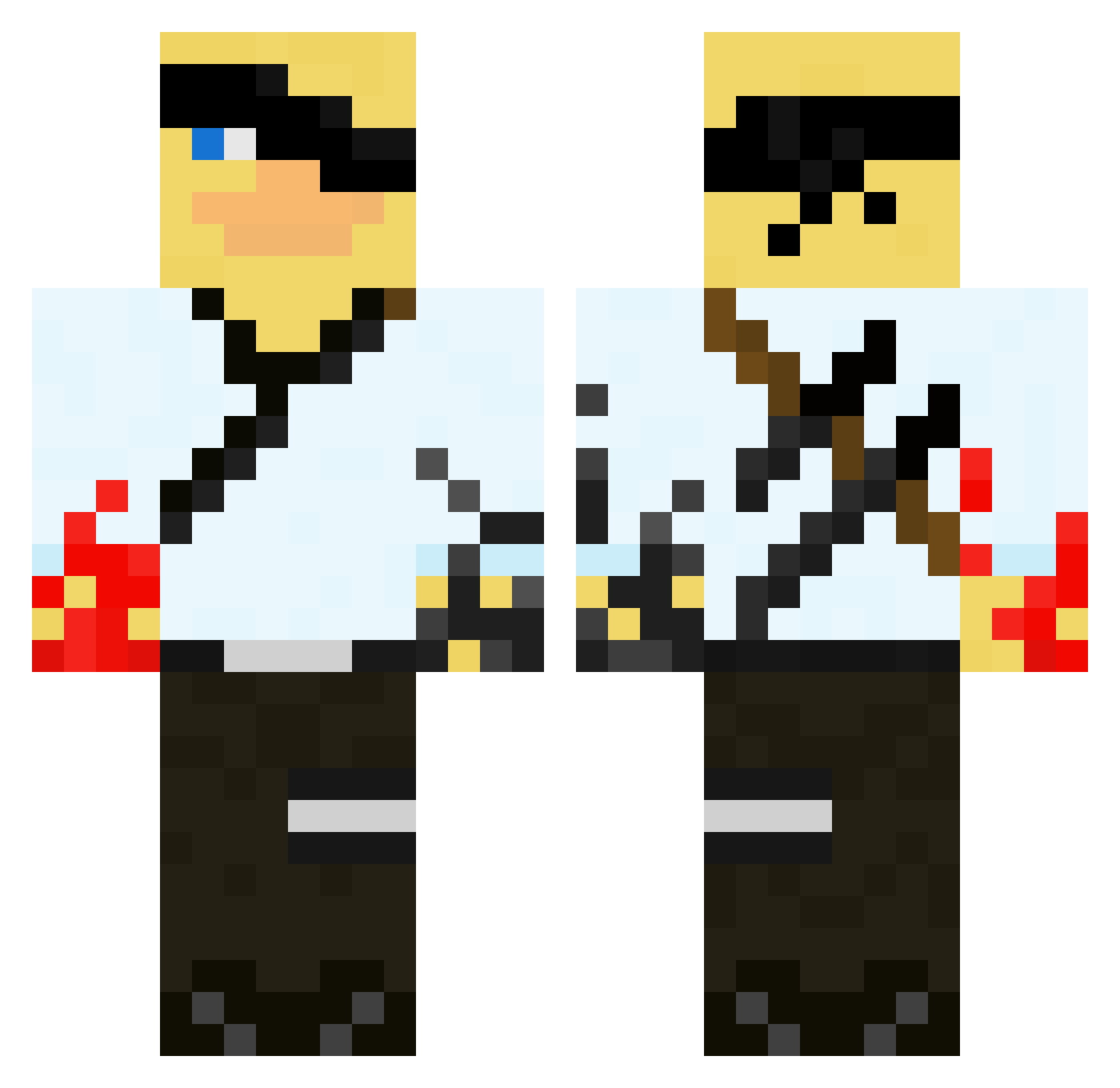 gigipanigi Minecraft skin, front and back view