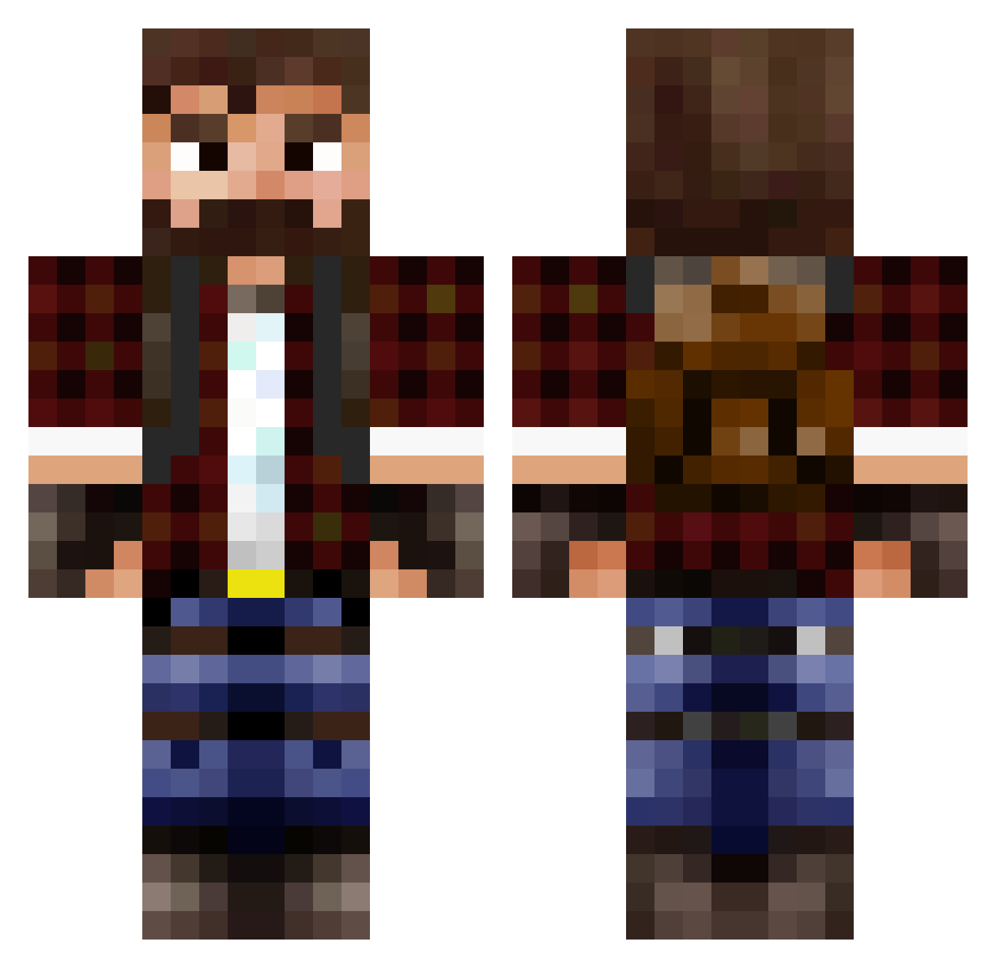skolo1 Minecraft skin, front and back view