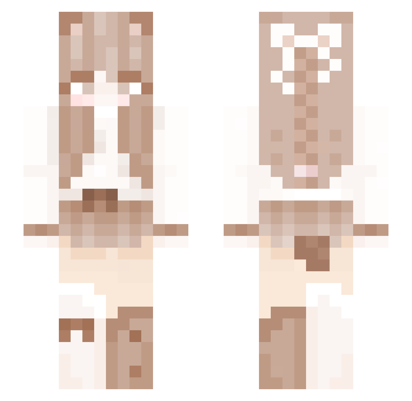 Miepie073 Minecraft skin, front and back view