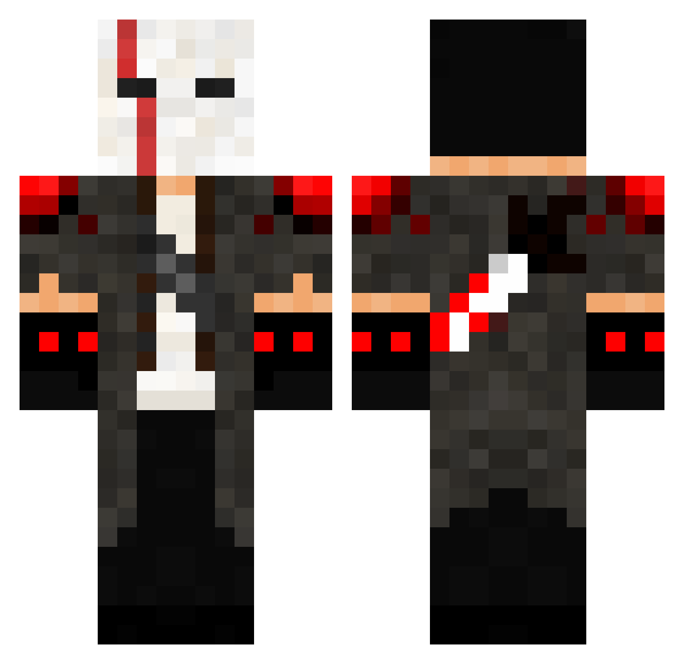 LTF_Anex Minecraft skin, front and back view