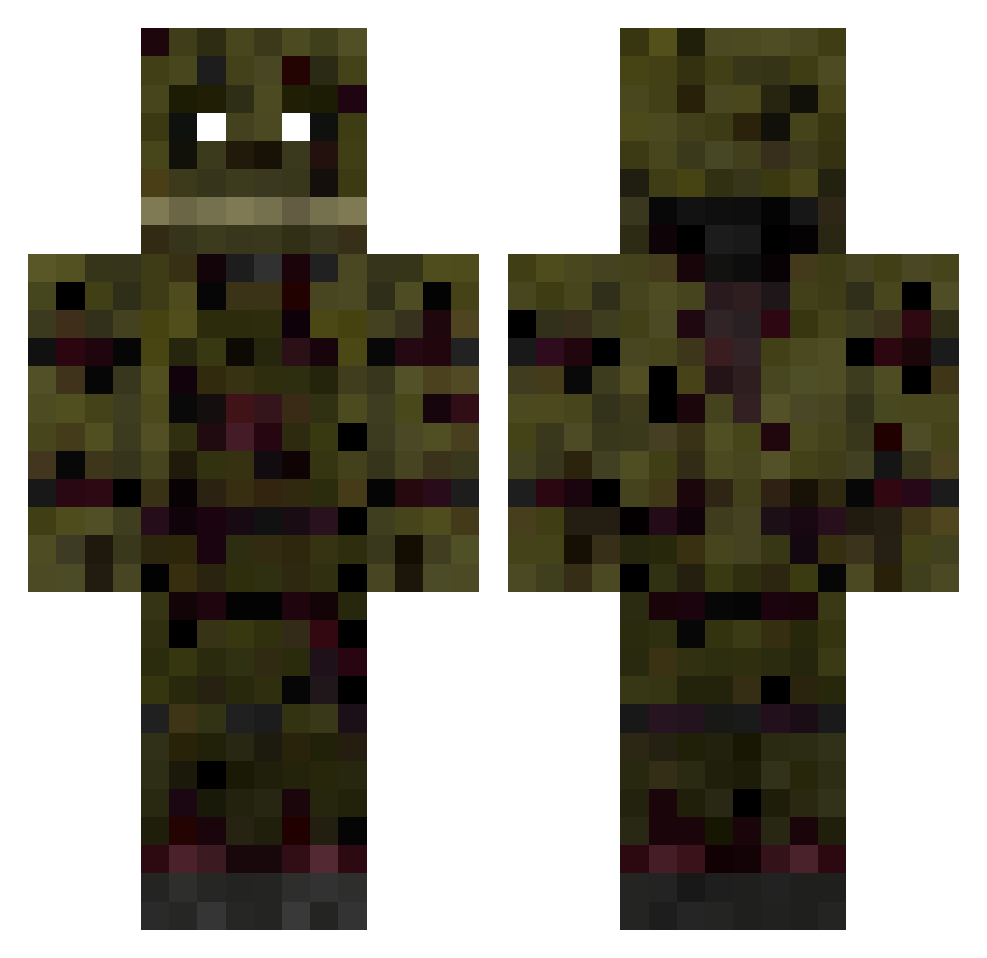 Niki4aIron Minecraft skin, front and back view