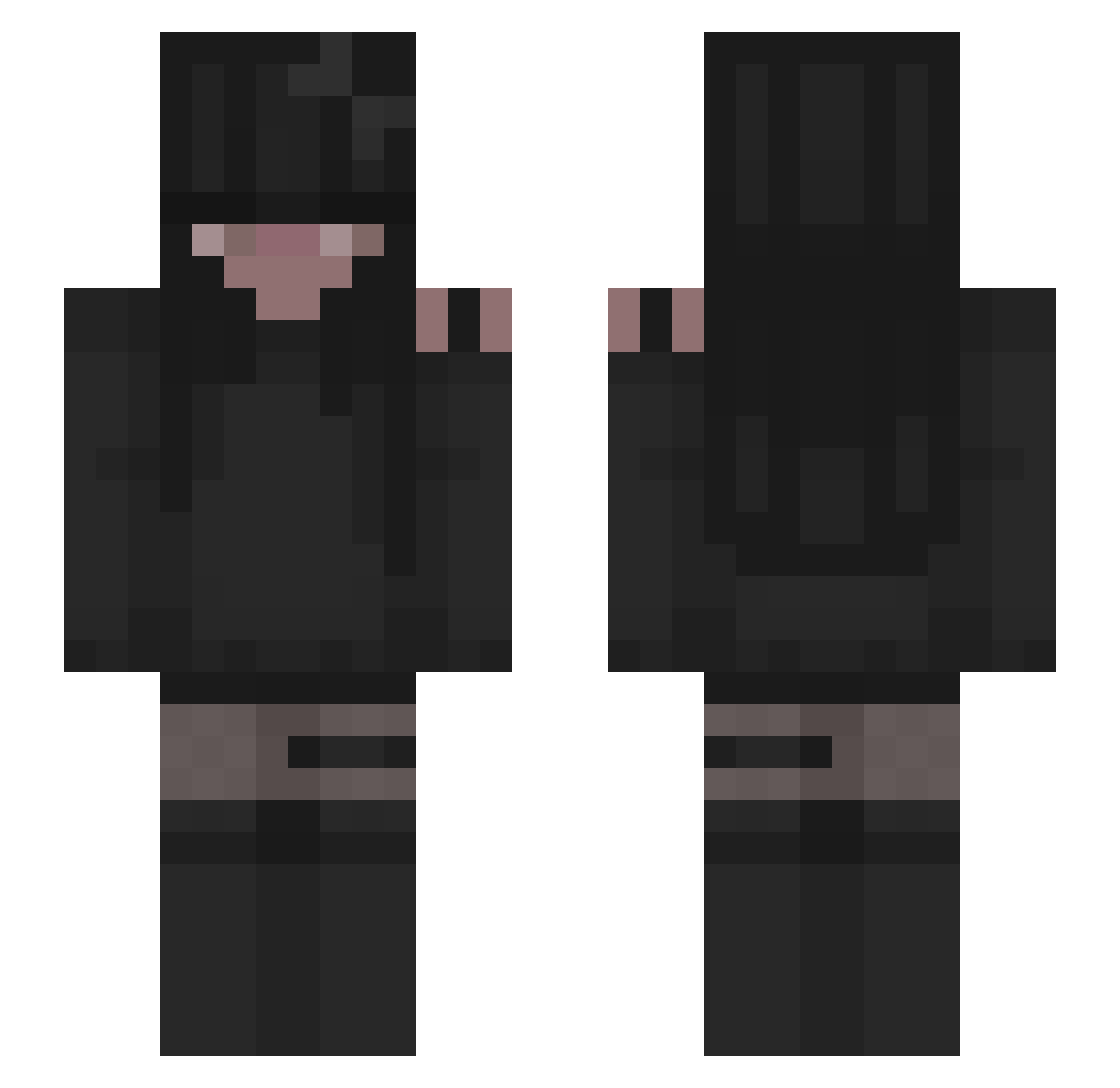 peferrrrrr Minecraft skin, front and back view