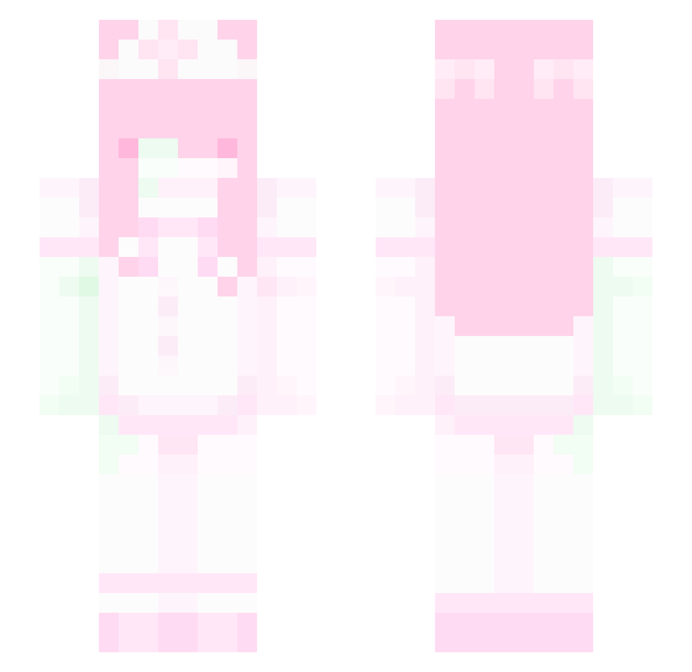 SolidifiedCarrot Minecraft skin, front and back view