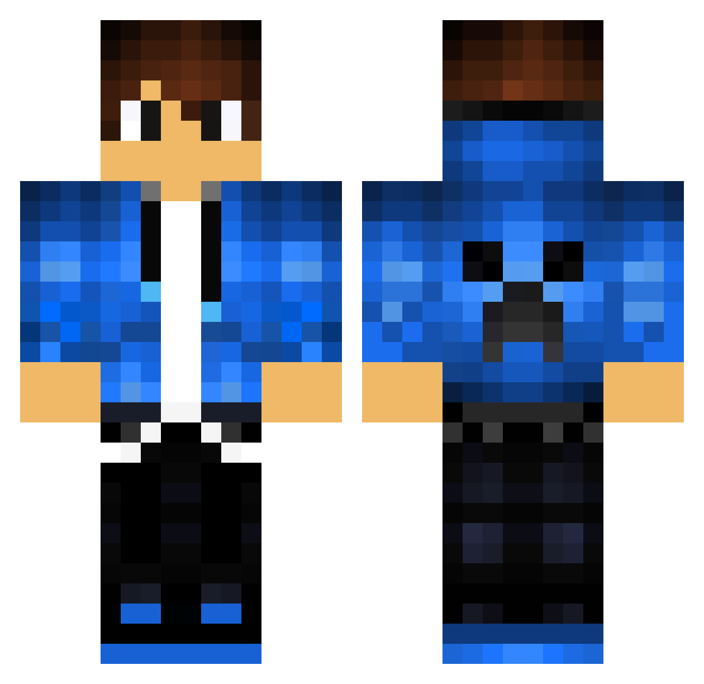PROli1011 Minecraft skin, front and back view