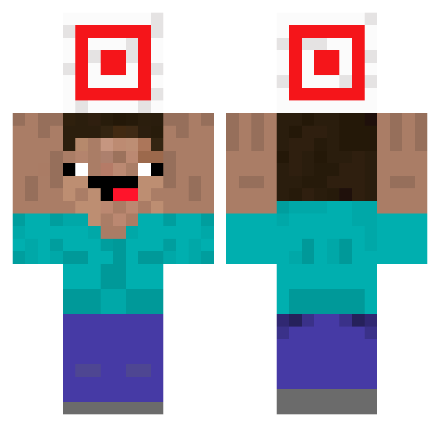 Iskier__ Minecraft skin, front and back view