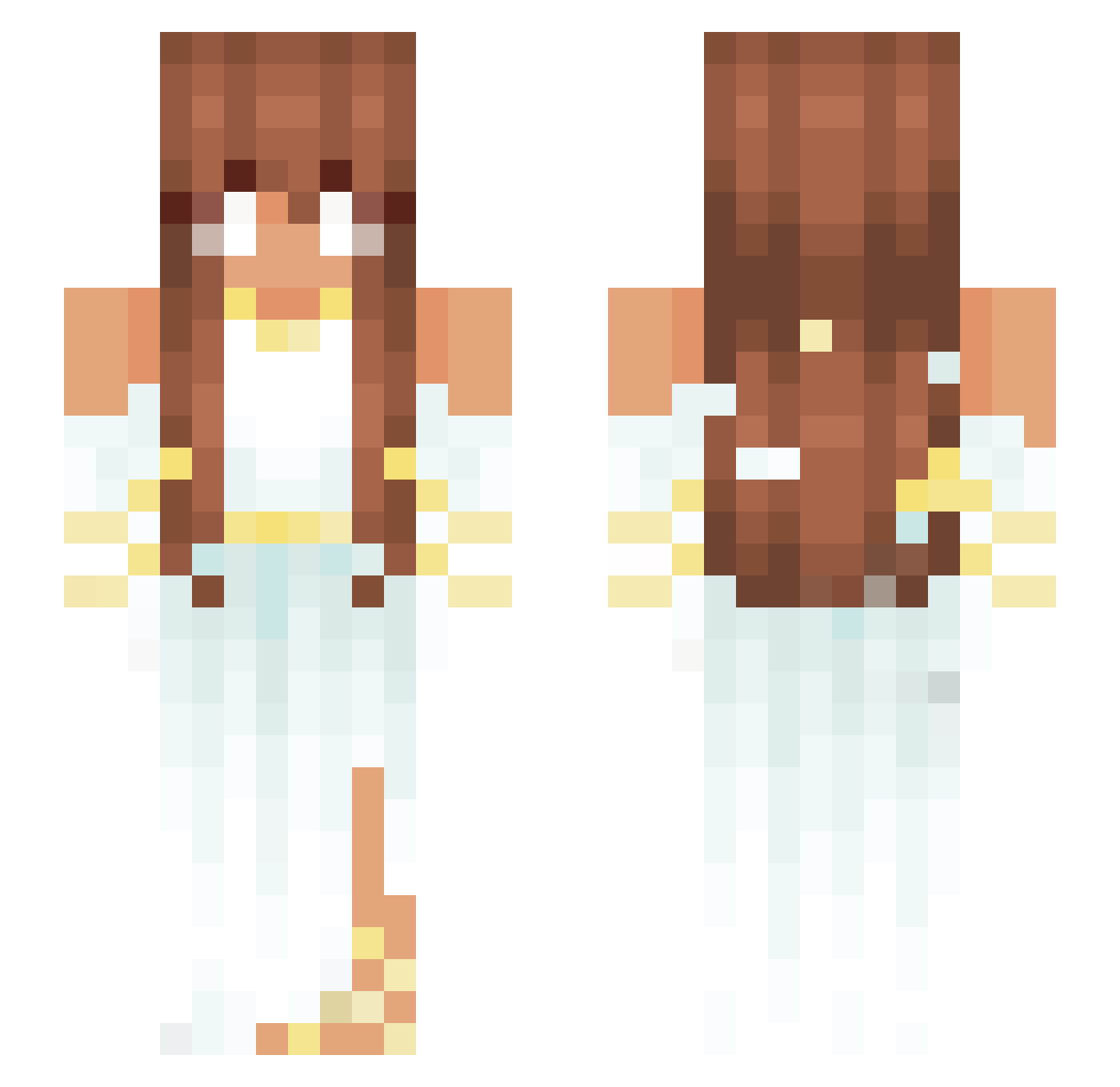 NHPrime Minecraft skin, front and back view