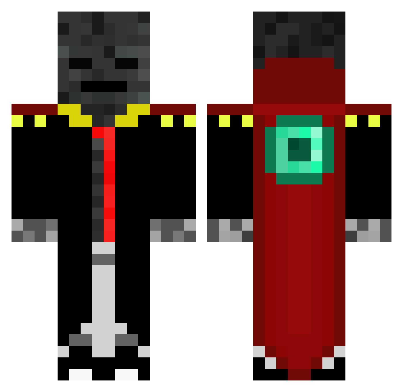tucalvofavbb Minecraft skin, front and back view