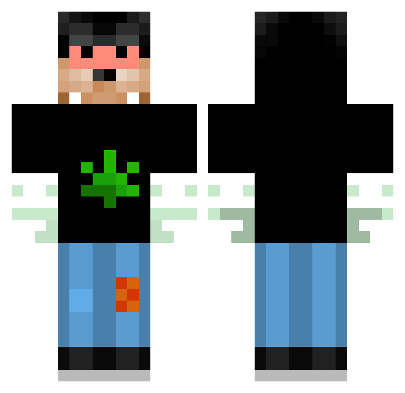felix1253 Minecraft skin, front and back view