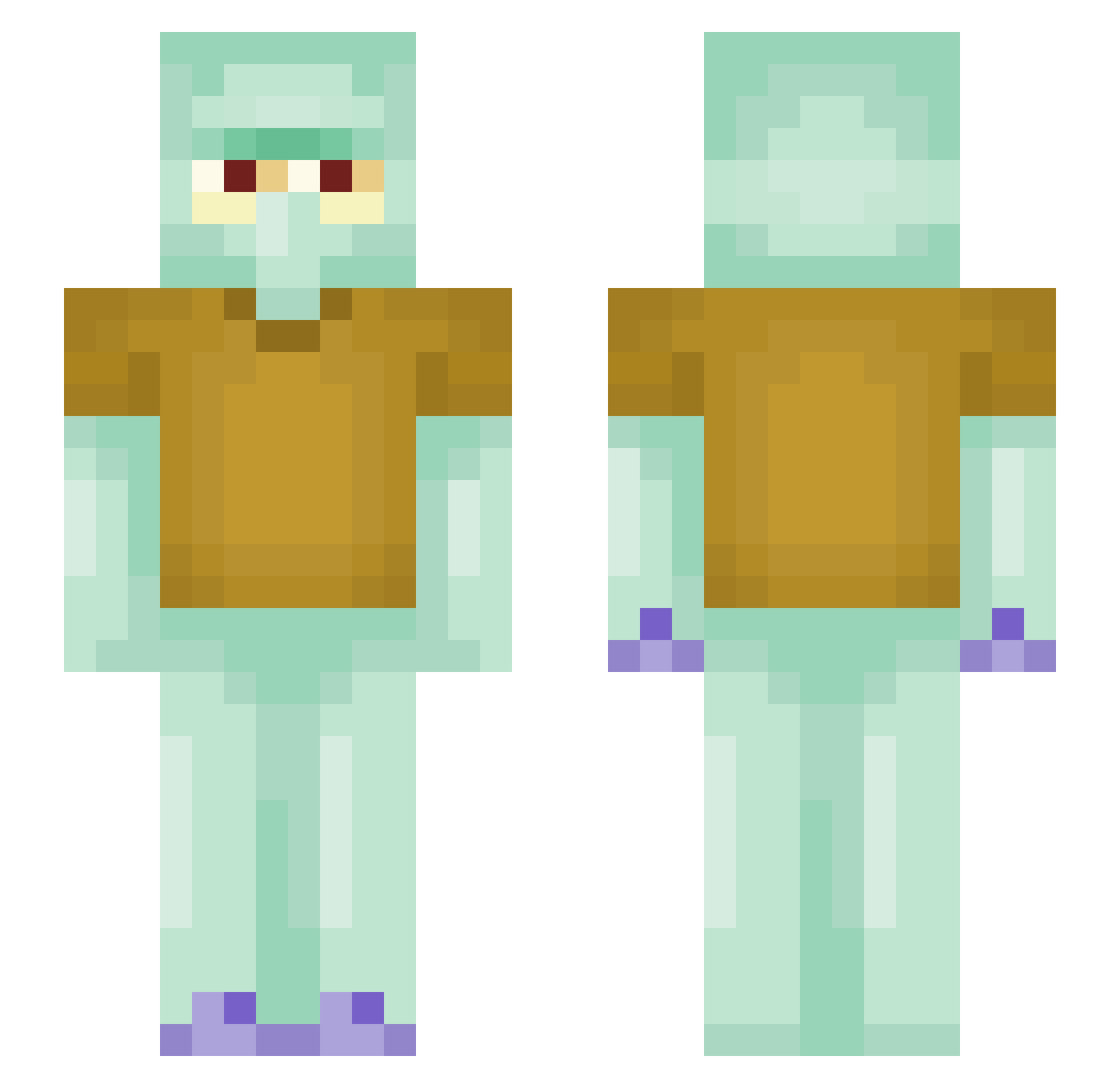 soohwang74 Minecraft skin, front and back view