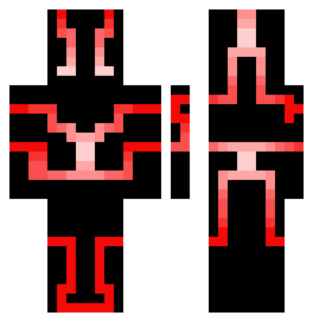 jacoobien Minecraft skin, front and back view