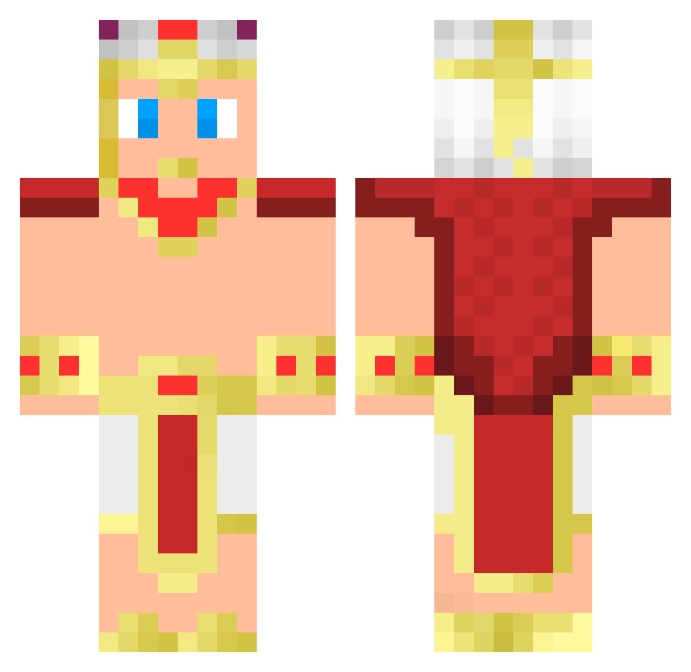SrJoaoI13 Minecraft skin, front and back view