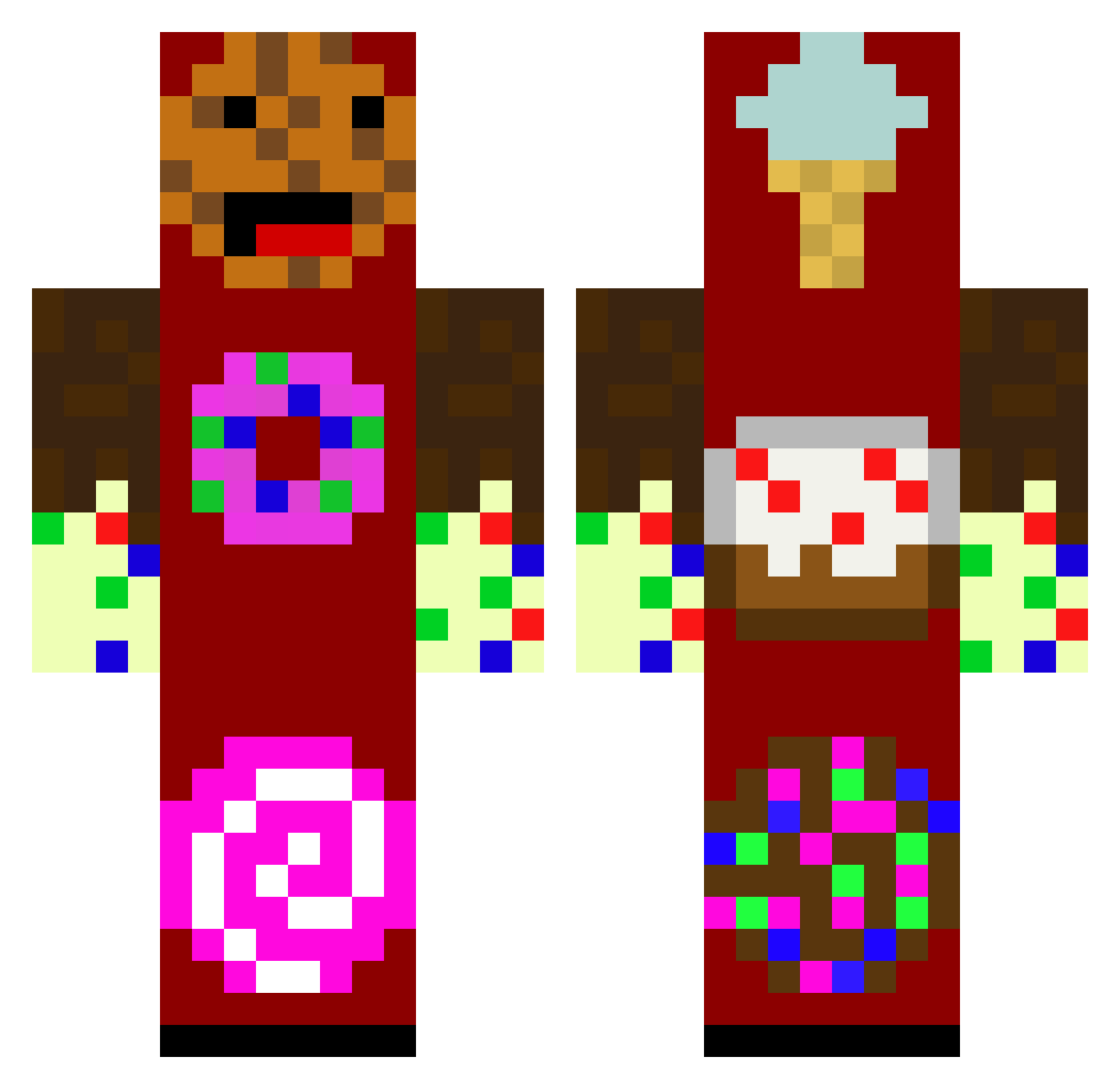 guymarkos1 Minecraft skin, front and back view