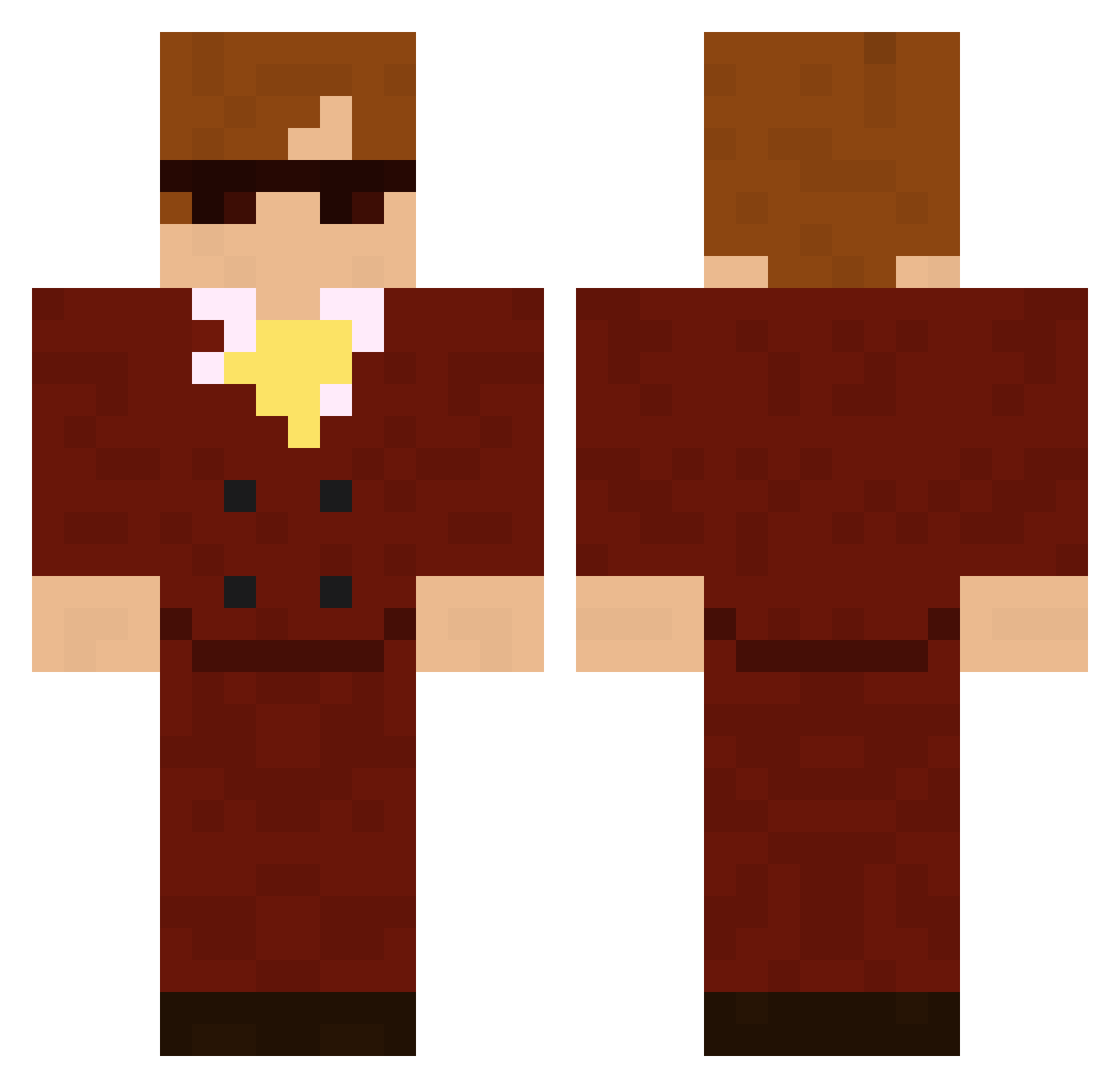 kou2024 Minecraft skin, front and back view