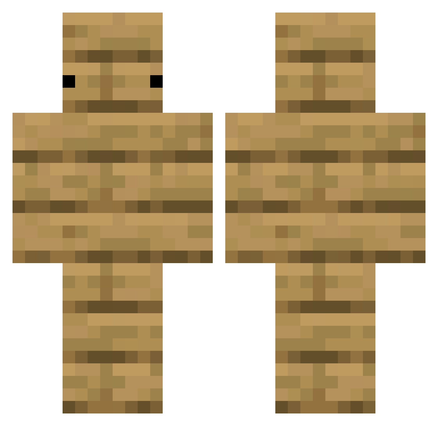 LAMLAM516 Minecraft skin, front and back view
