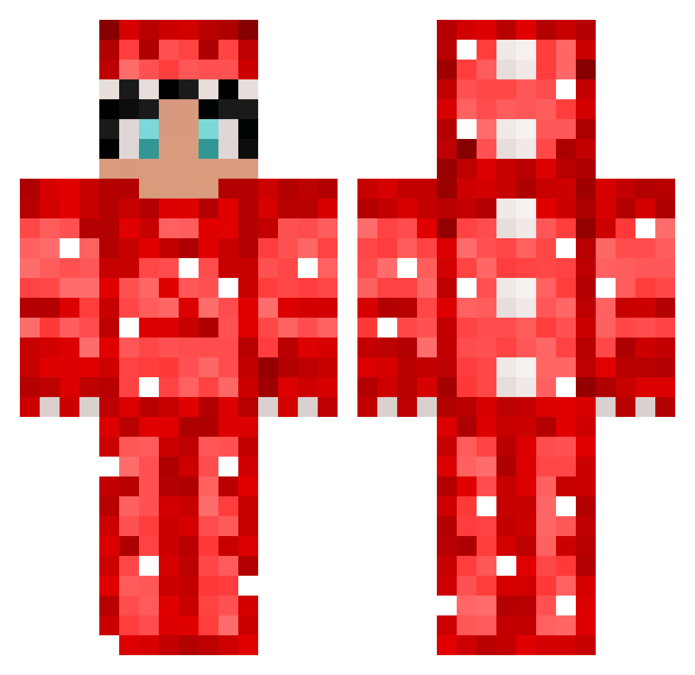 Tried2Sleep Minecraft skin, front and back view