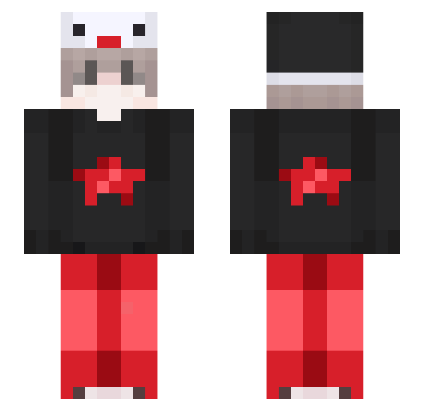 XYI_Maxi Minecraft skin, front and back view