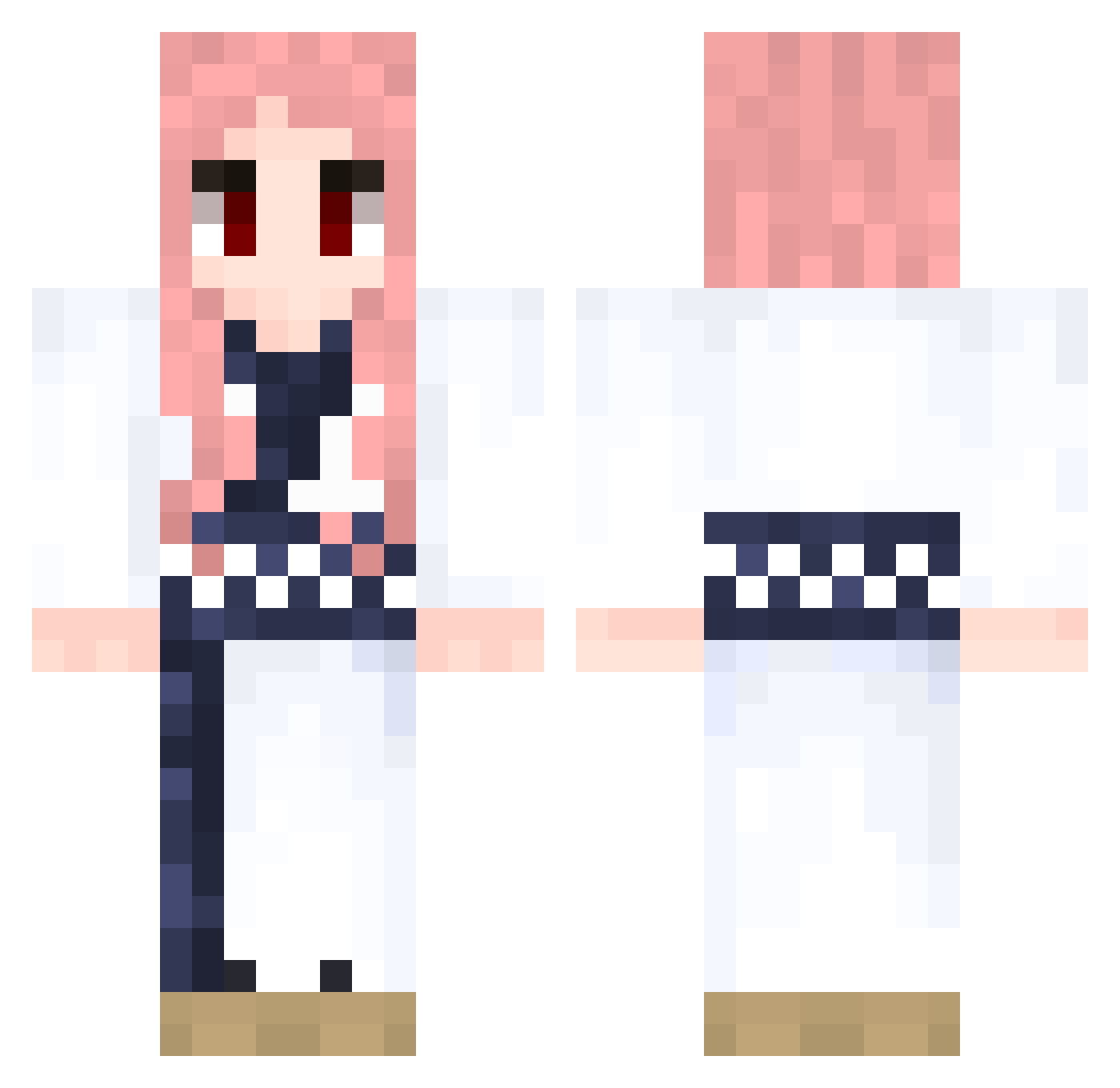 S0L0Z0MB13SL4YR Minecraft skin, front and back view