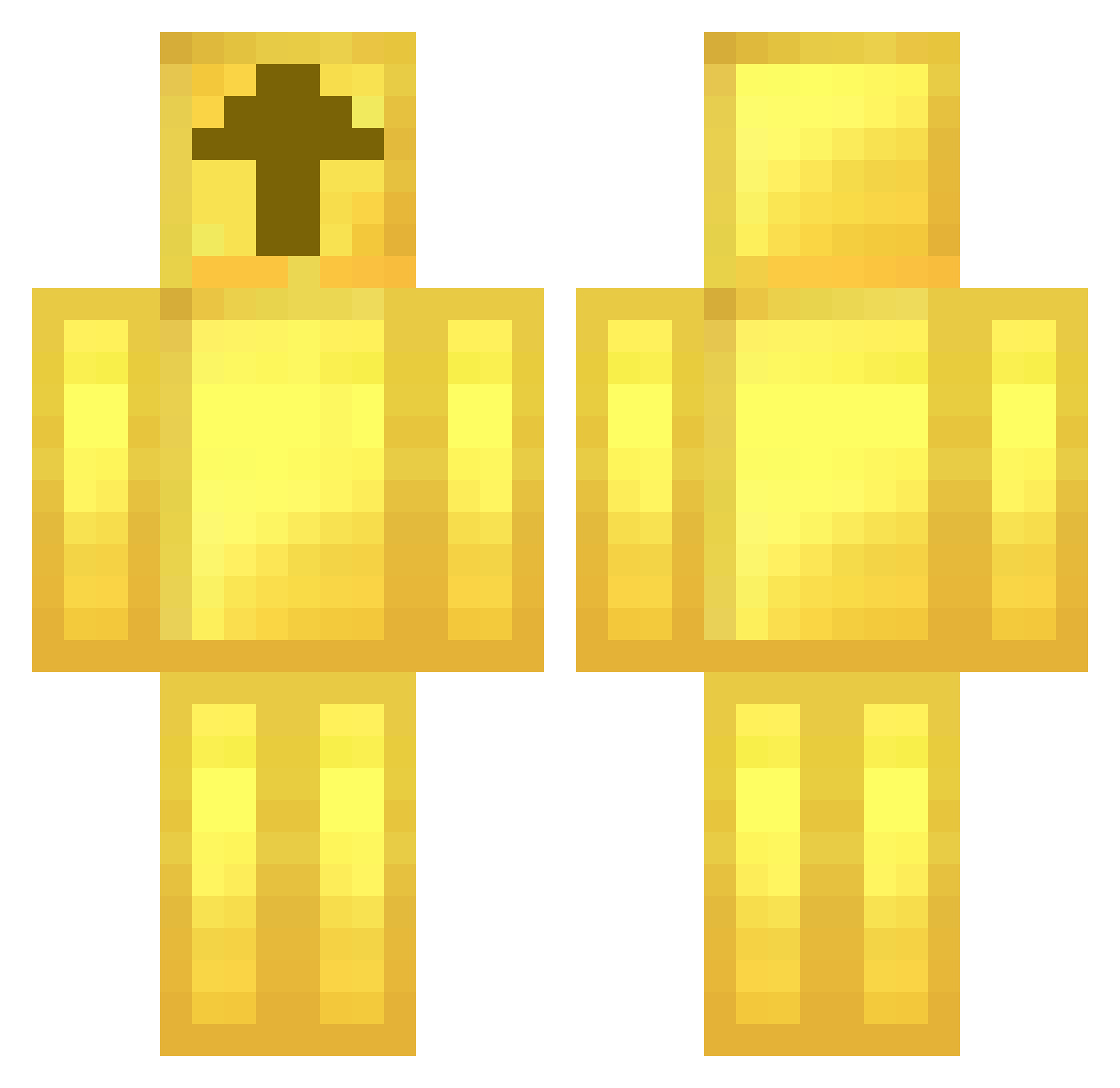 zyonzx Minecraft skin, front and back view