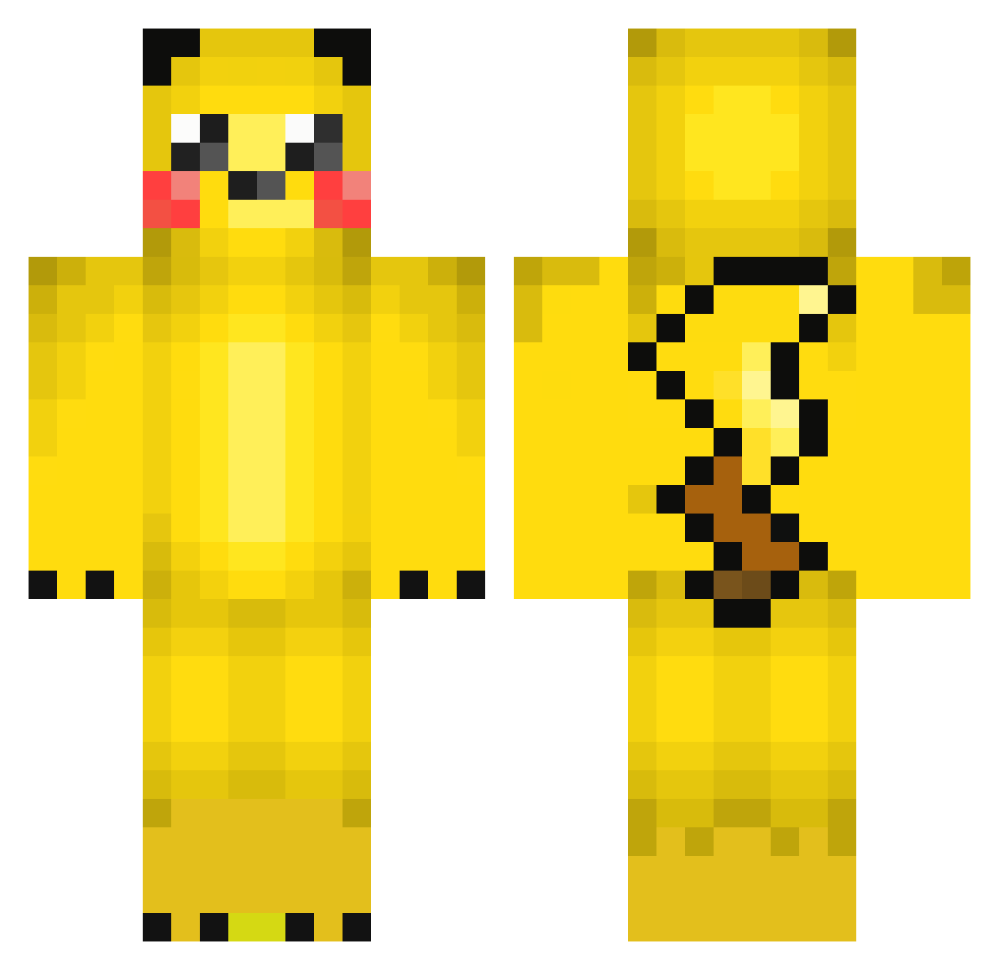 Jagoda222222 Minecraft skin, front and back view