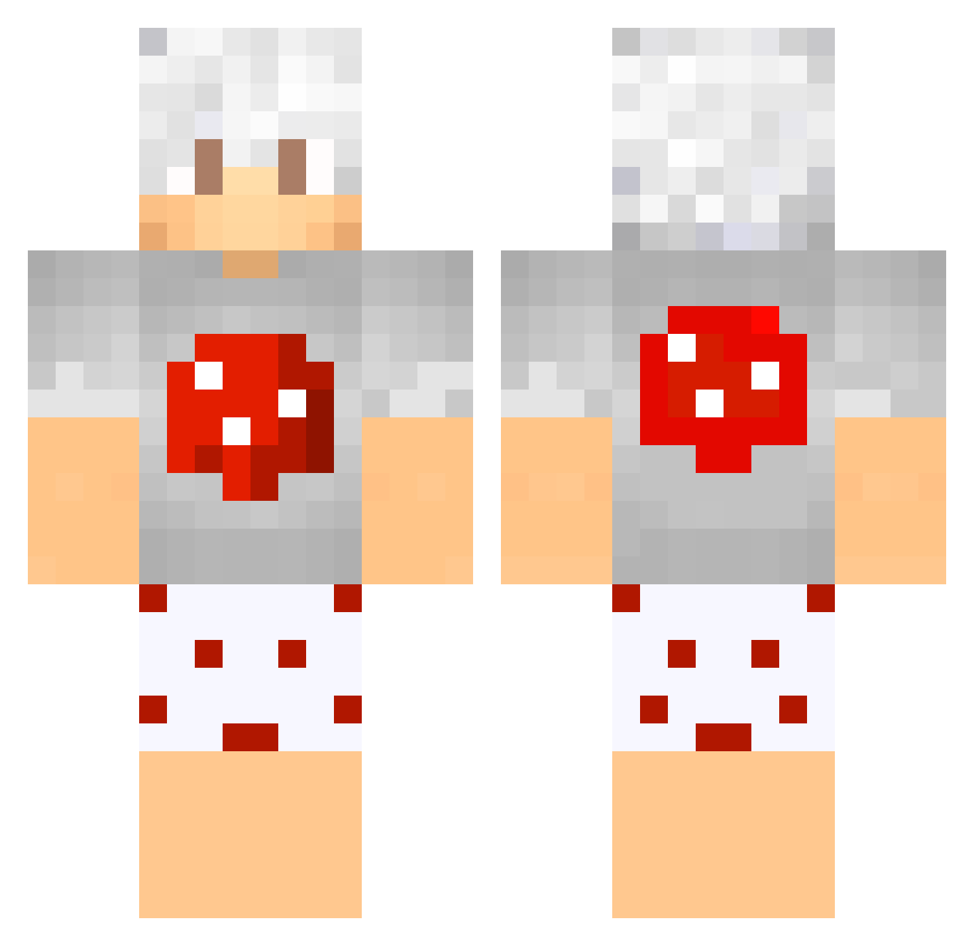 Breeze_03 Minecraft skin, front and back view