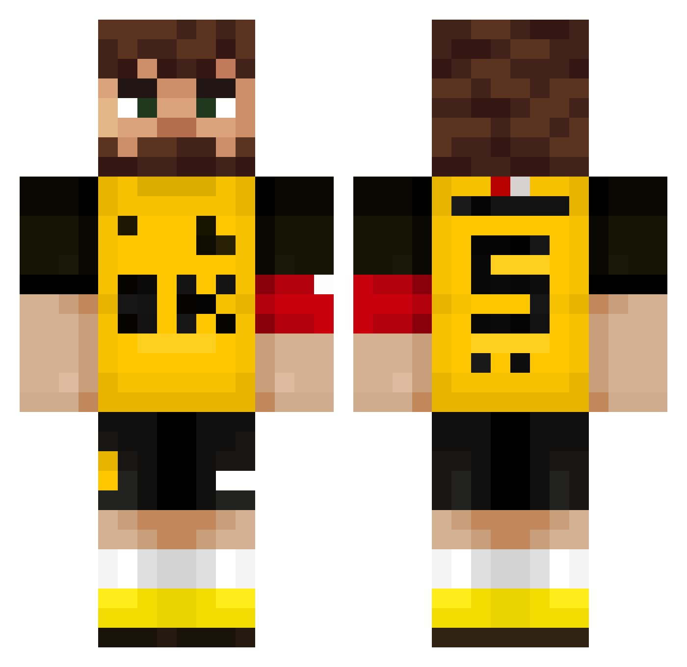 FrikandTijlBrood Minecraft skin, front and back view