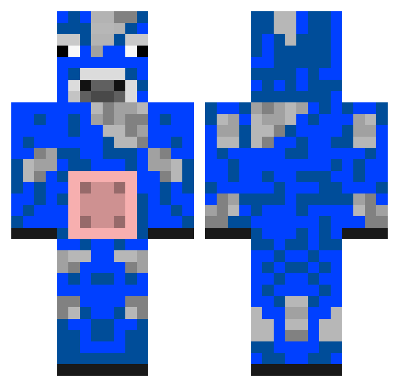skom12 Minecraft skin, front and back view