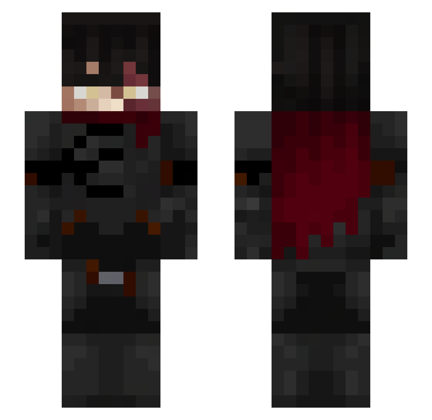 Carguy274 Minecraft skin, front and back view