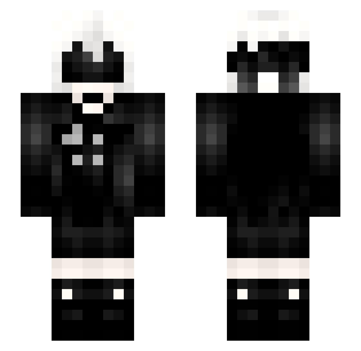 TickleFeTiSH Minecraft skin, front and back view