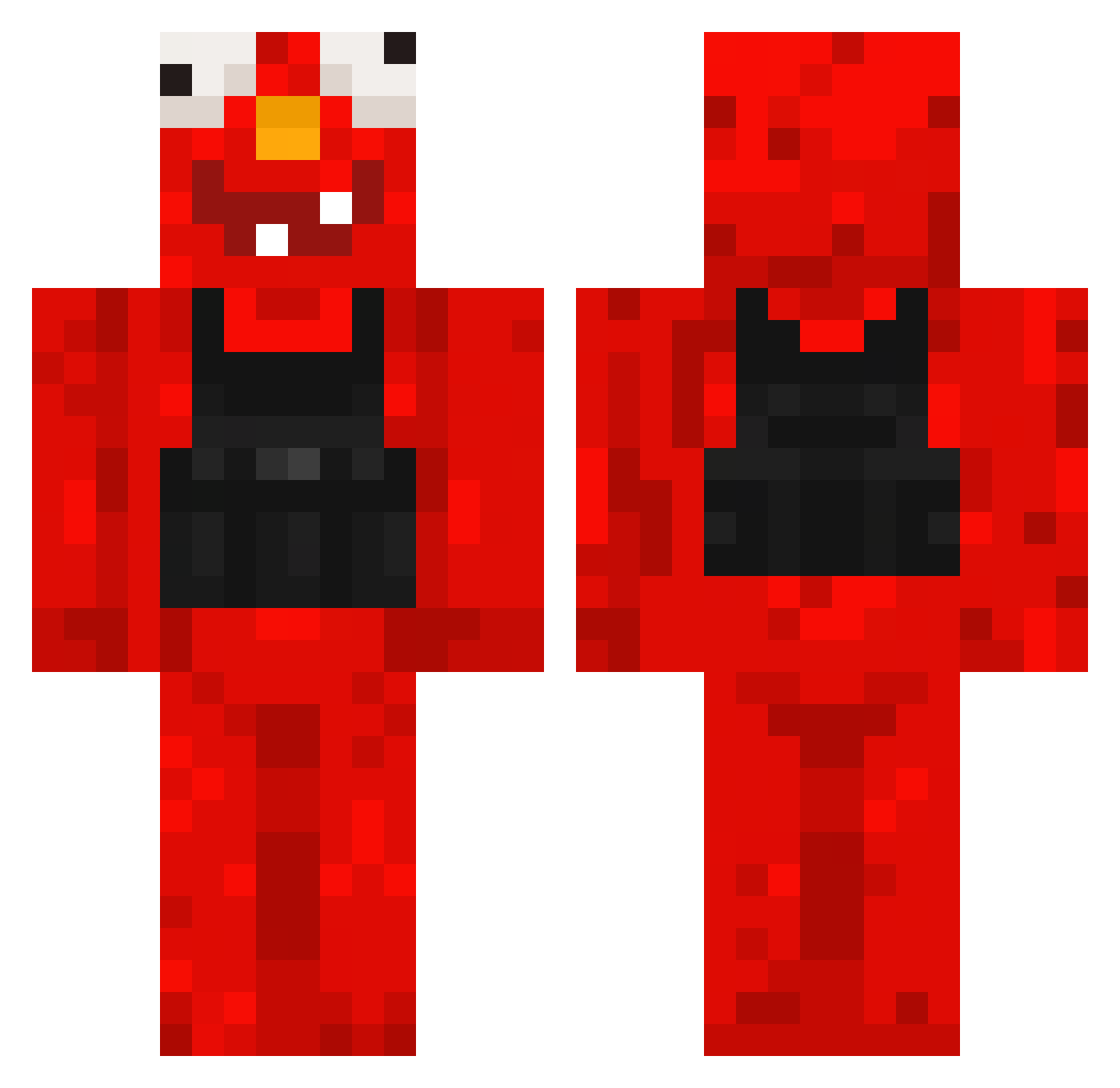 BaxtonSigma Minecraft skin, front and back view