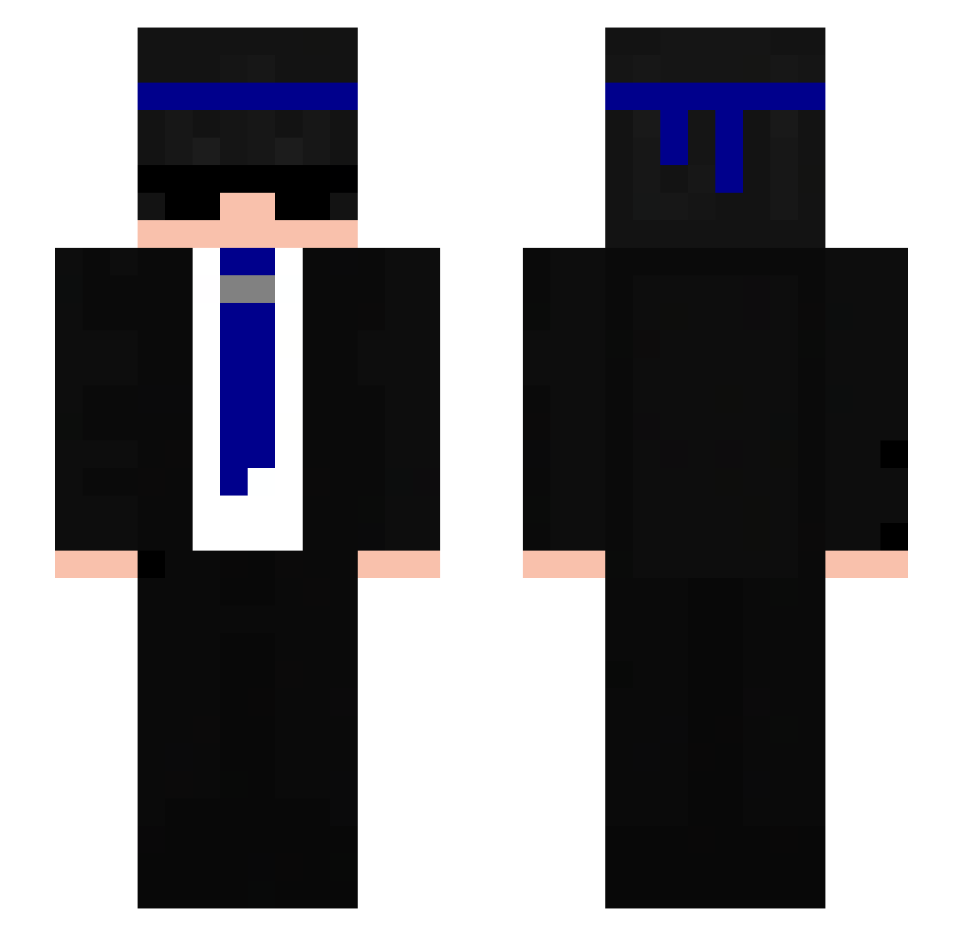 sb7l7 Minecraft skin, front and back view