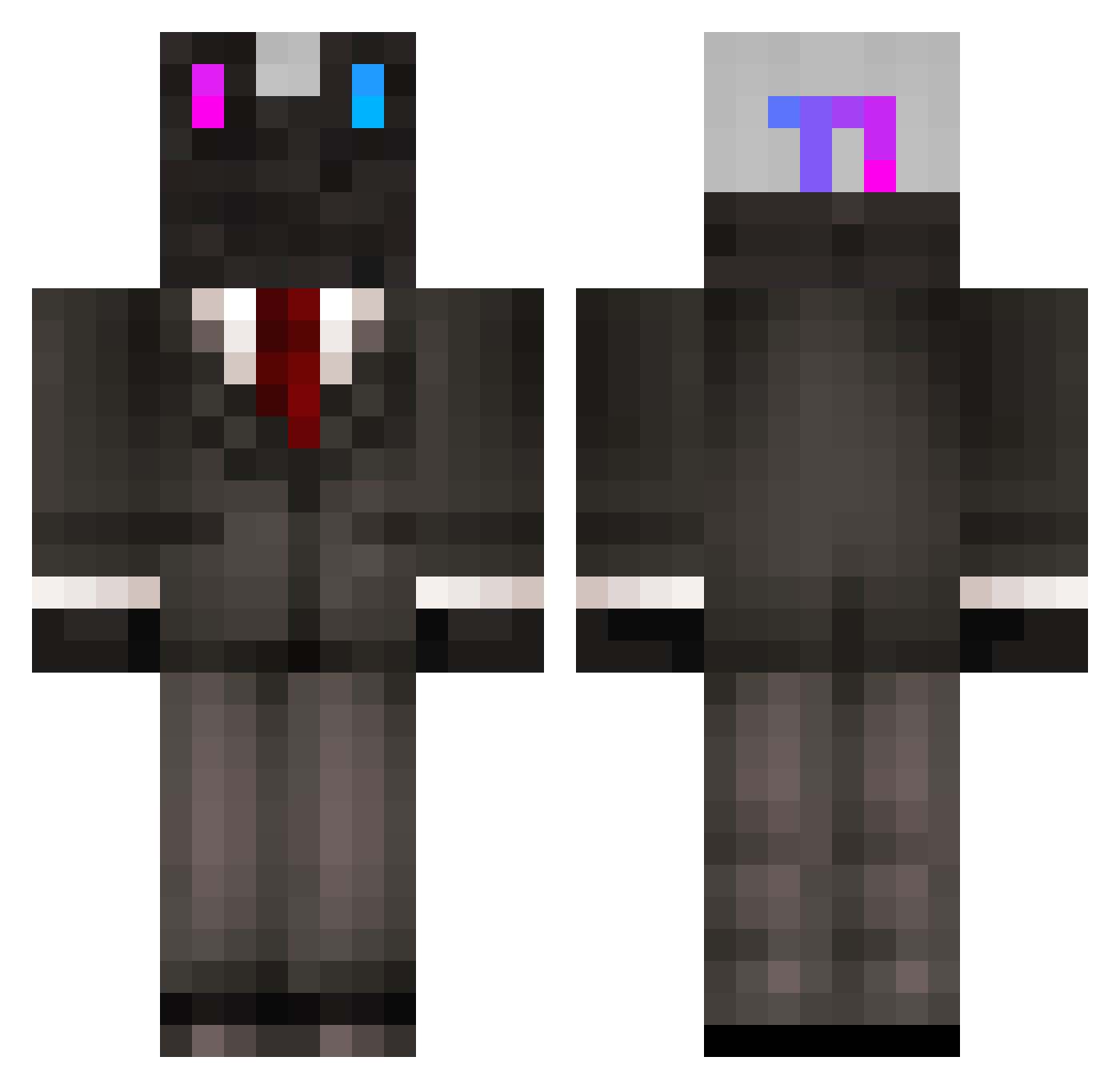 tygovermin Minecraft skin, front and back view