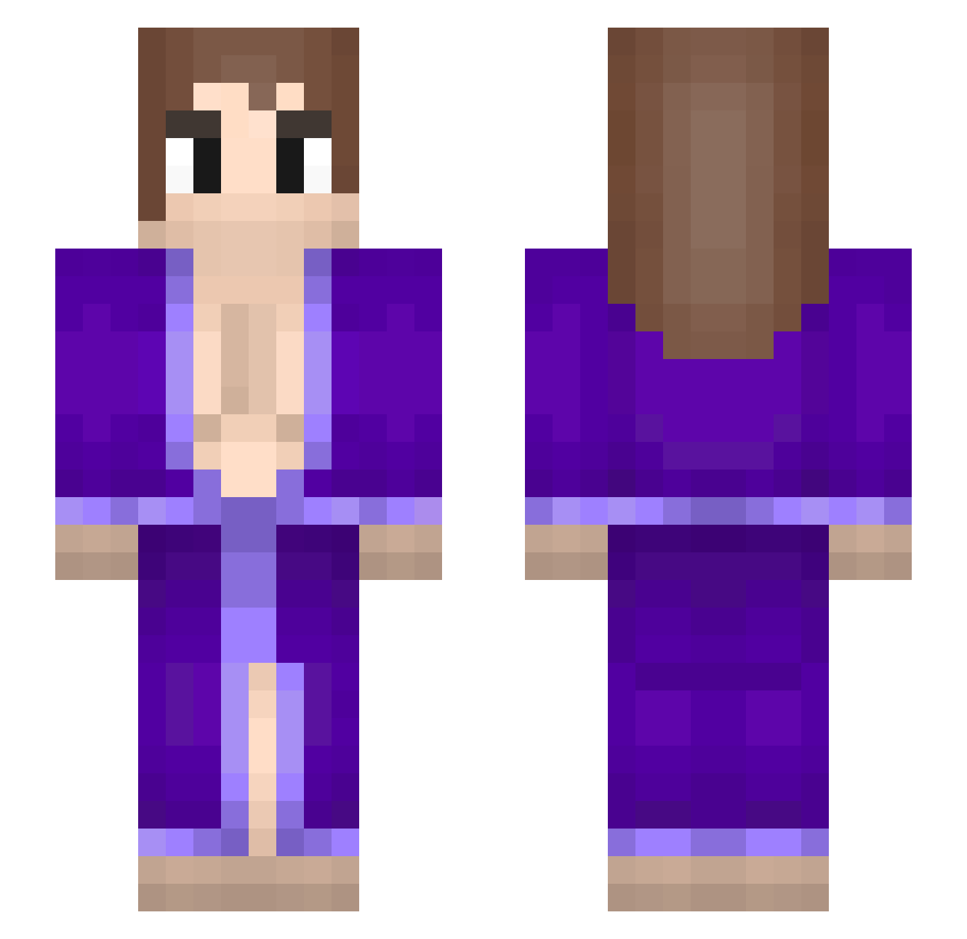 reliko4001 Minecraft skin, front and back view