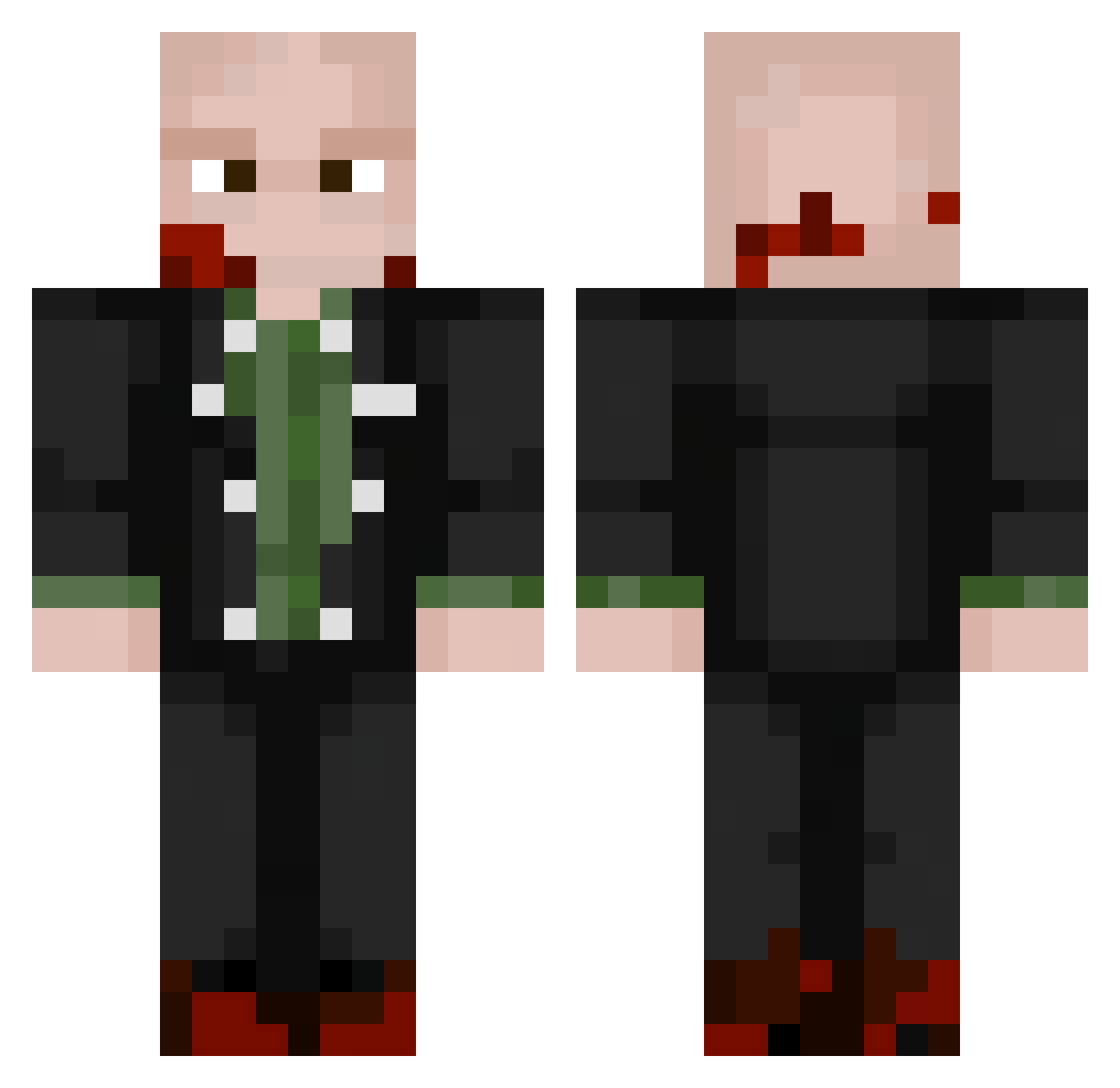 LostreManya69 Minecraft skin, front and back view