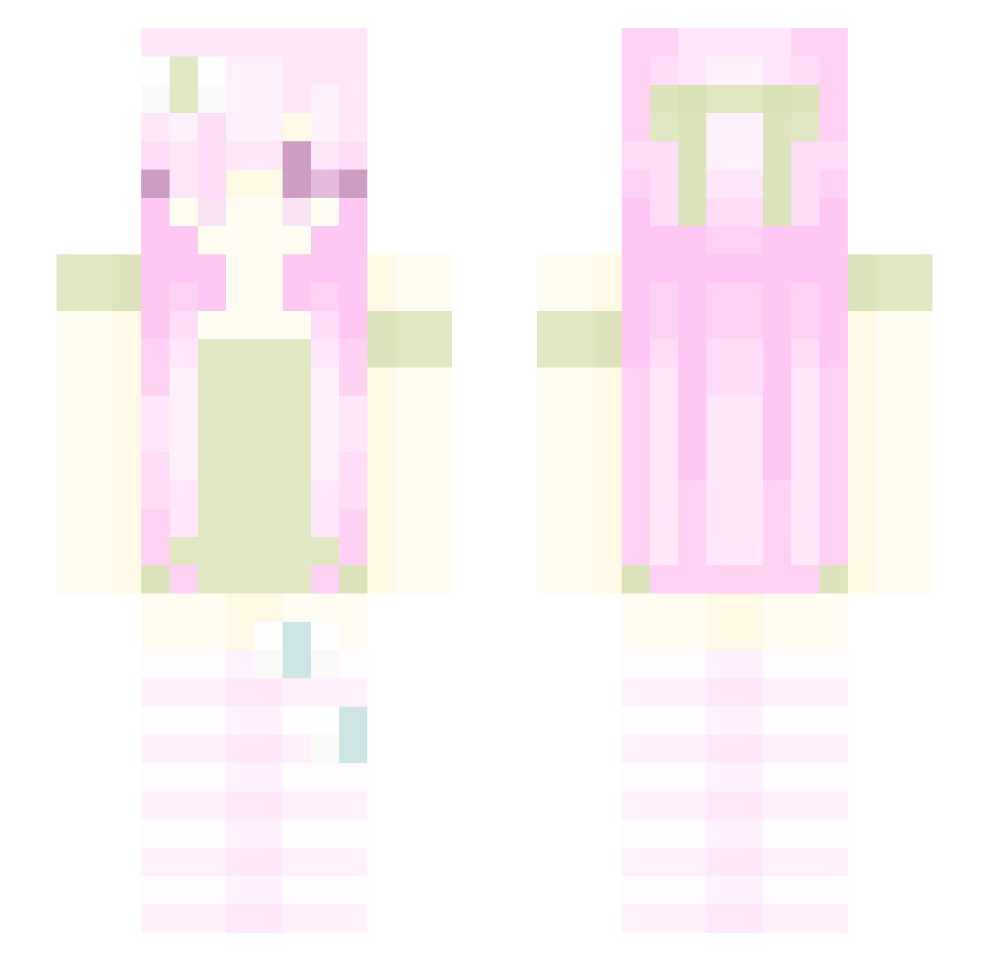 ghoulreaping Minecraft skin, front and back view