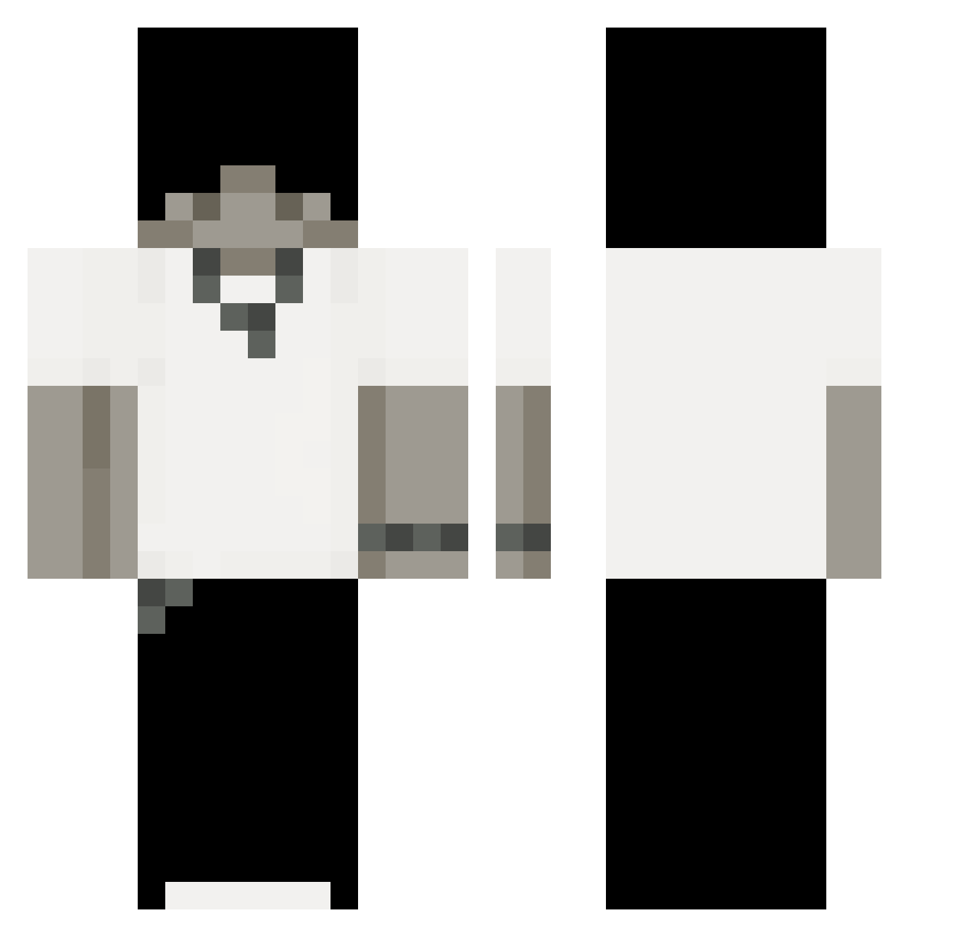 OlsenMN Minecraft skin, front and back view