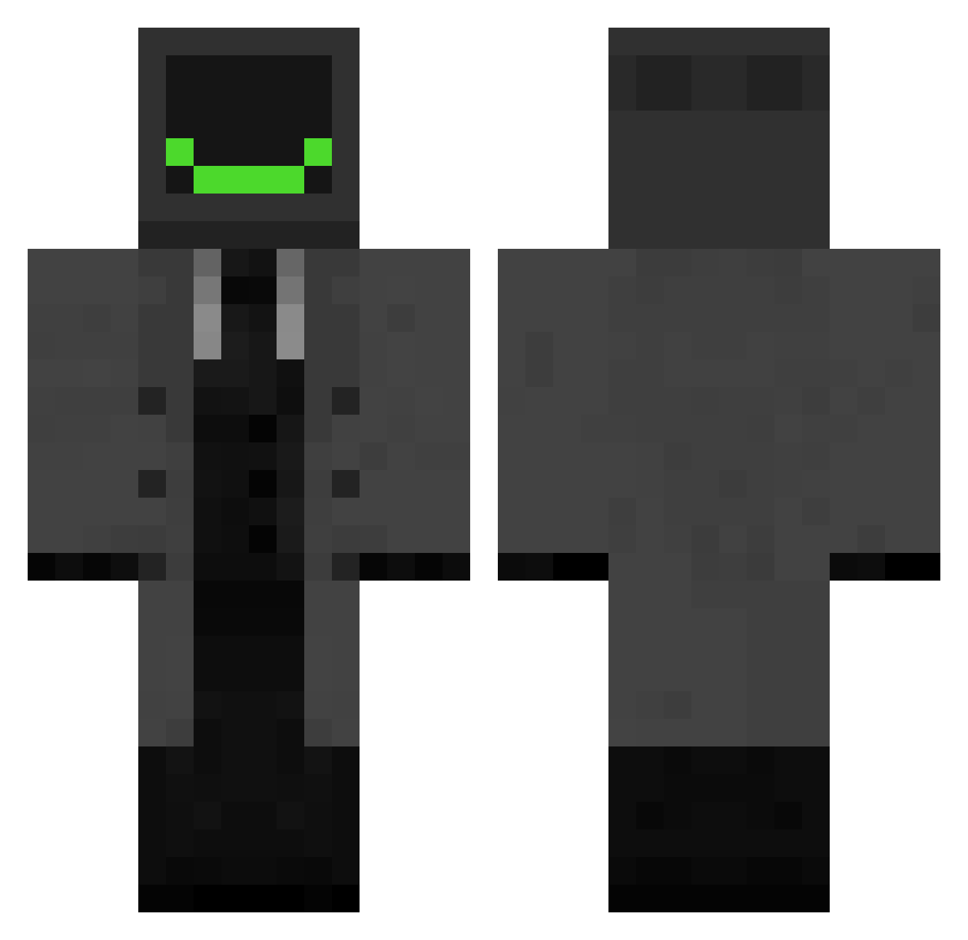 DrWinerRR Minecraft skin, front and back view