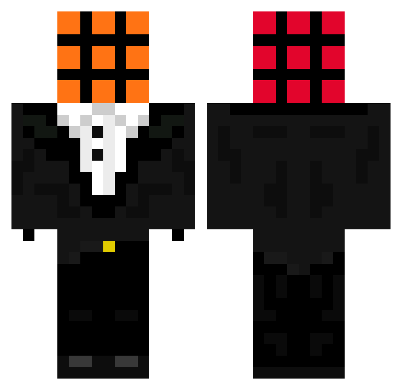 YANKEESAROD Minecraft skin, front and back view