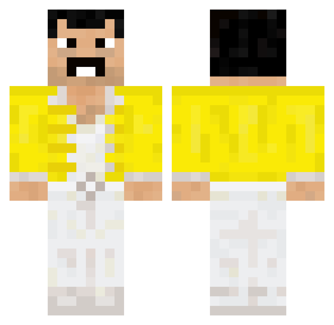 Kapi_Monster Minecraft skin, front and back view