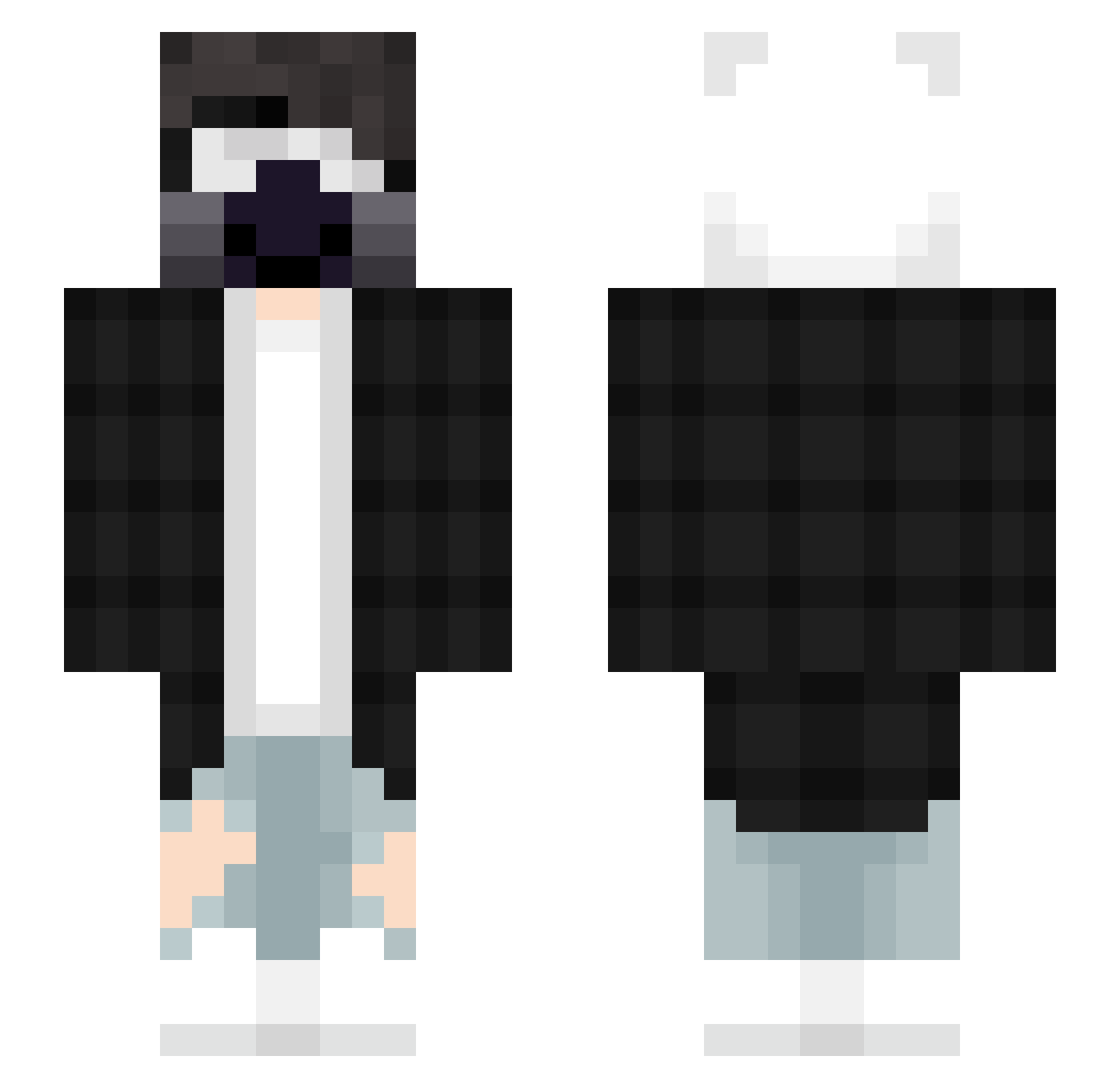 adax150 Minecraft skin, front and back view