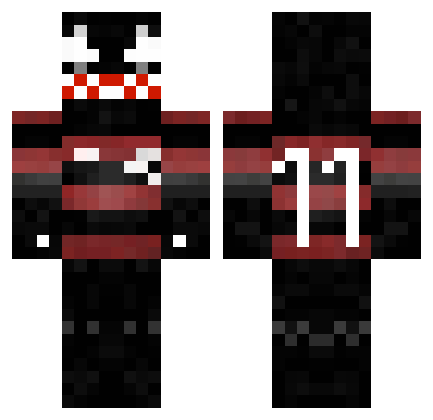 lupitinhopokas Minecraft skin, front and back view
