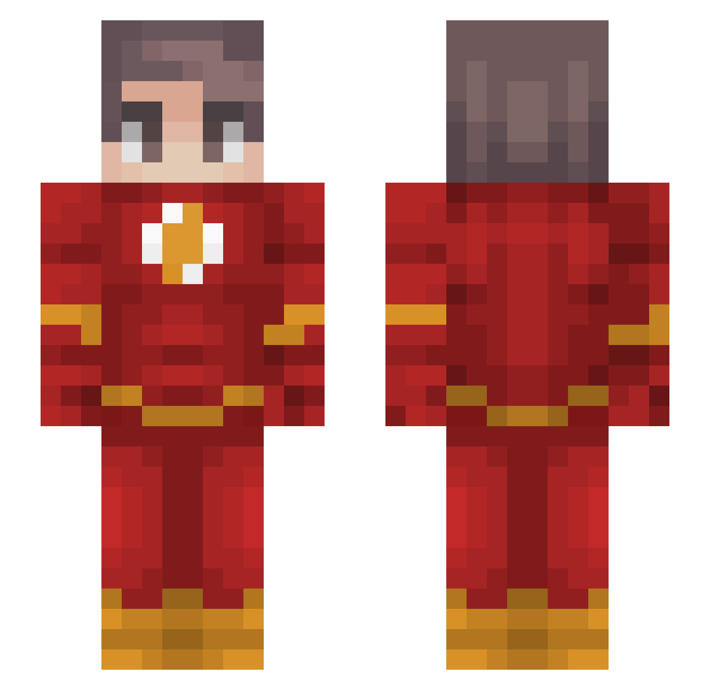 4375 Minecraft skin, front and back view