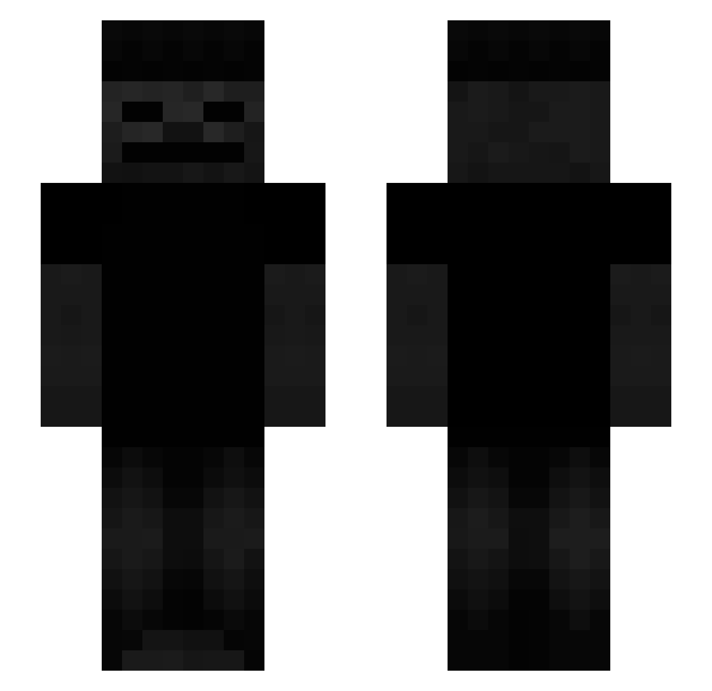 SmallClothes Minecraft skin, front and back view