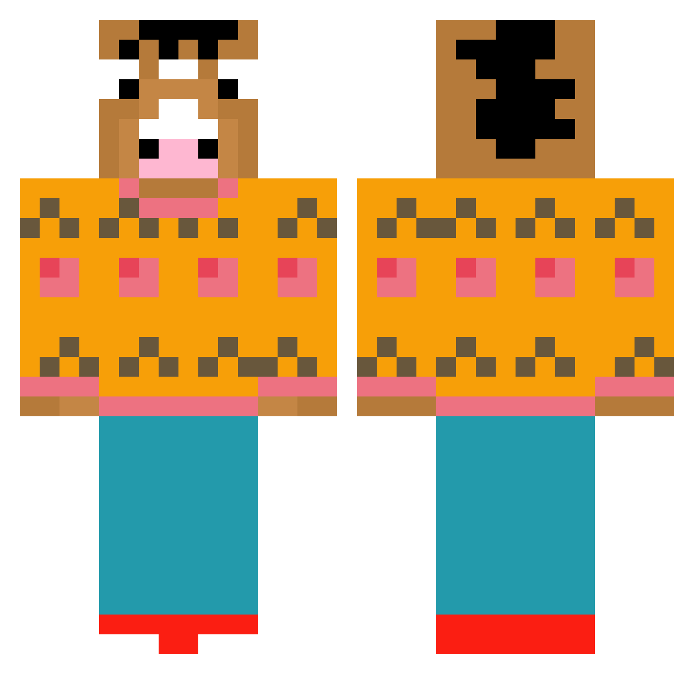 _SyrupyMaple_ Minecraft skin, front and back view