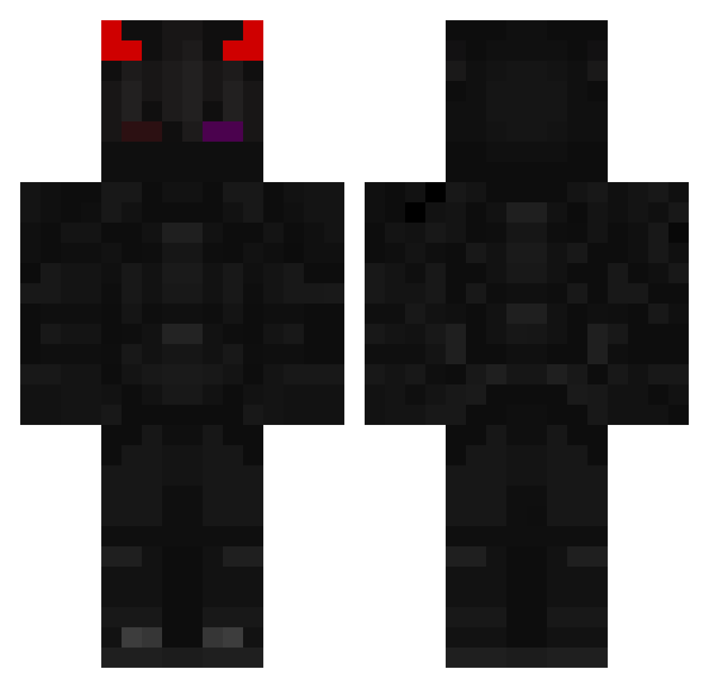 AmirhosseinSlayr Minecraft skin, front and back view