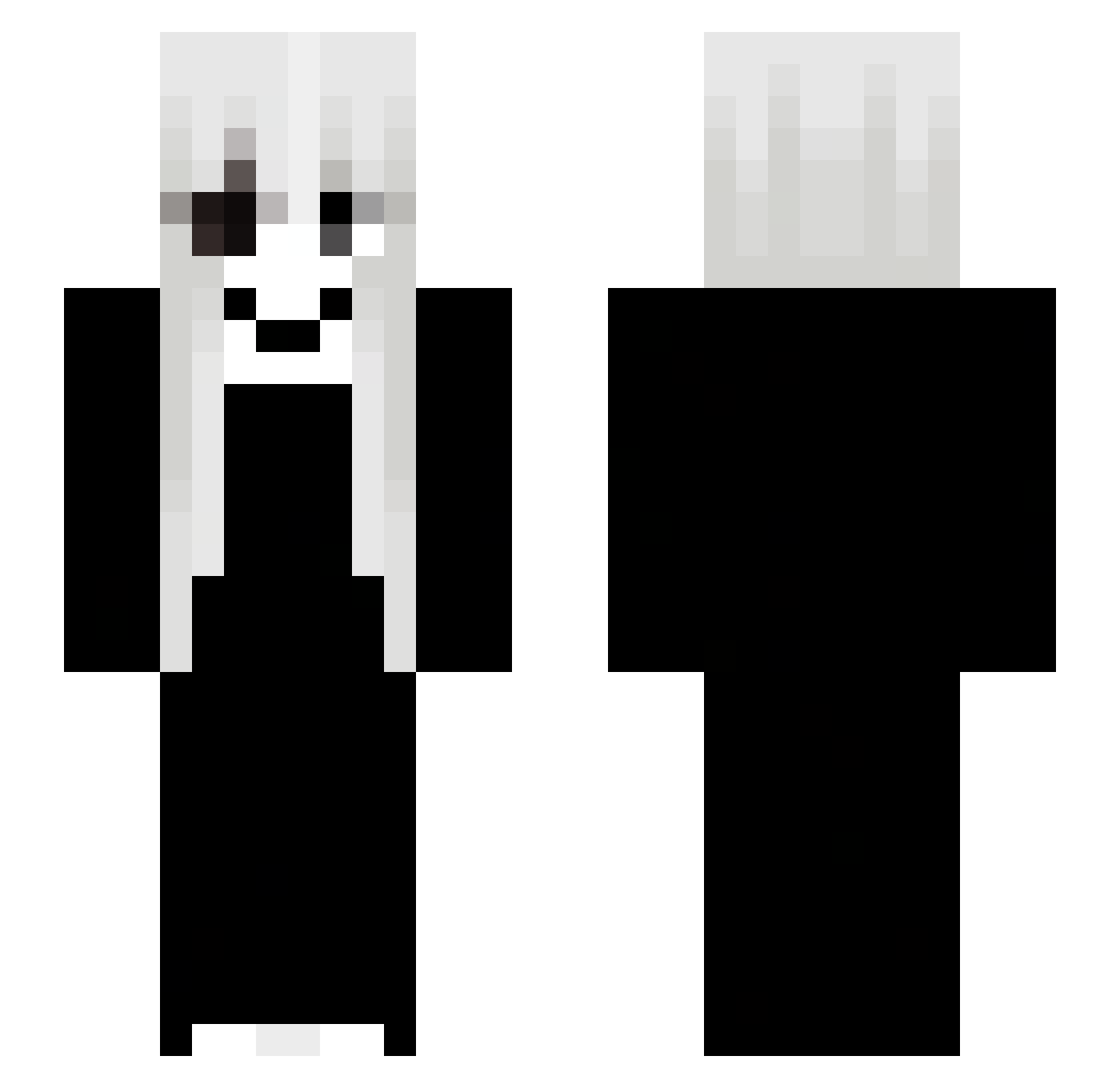 e1_ra Minecraft skin, front and back view