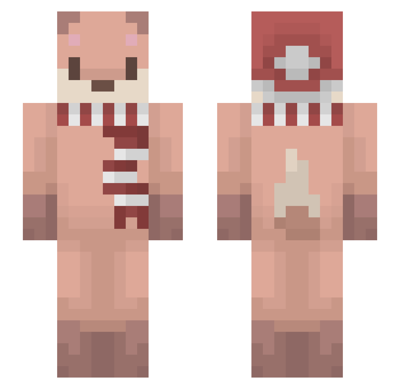 Pani1610 Minecraft skin, front and back view