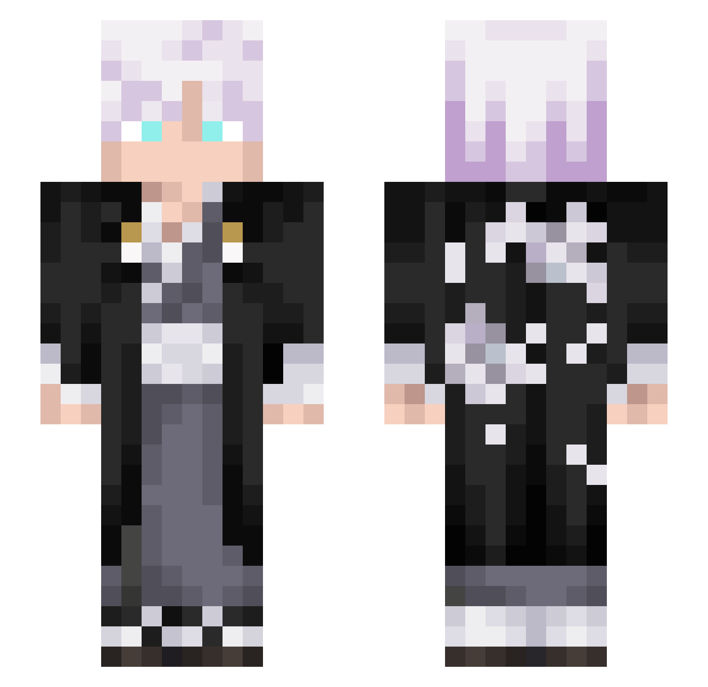 N0VAKMC Minecraft skin, front and back view