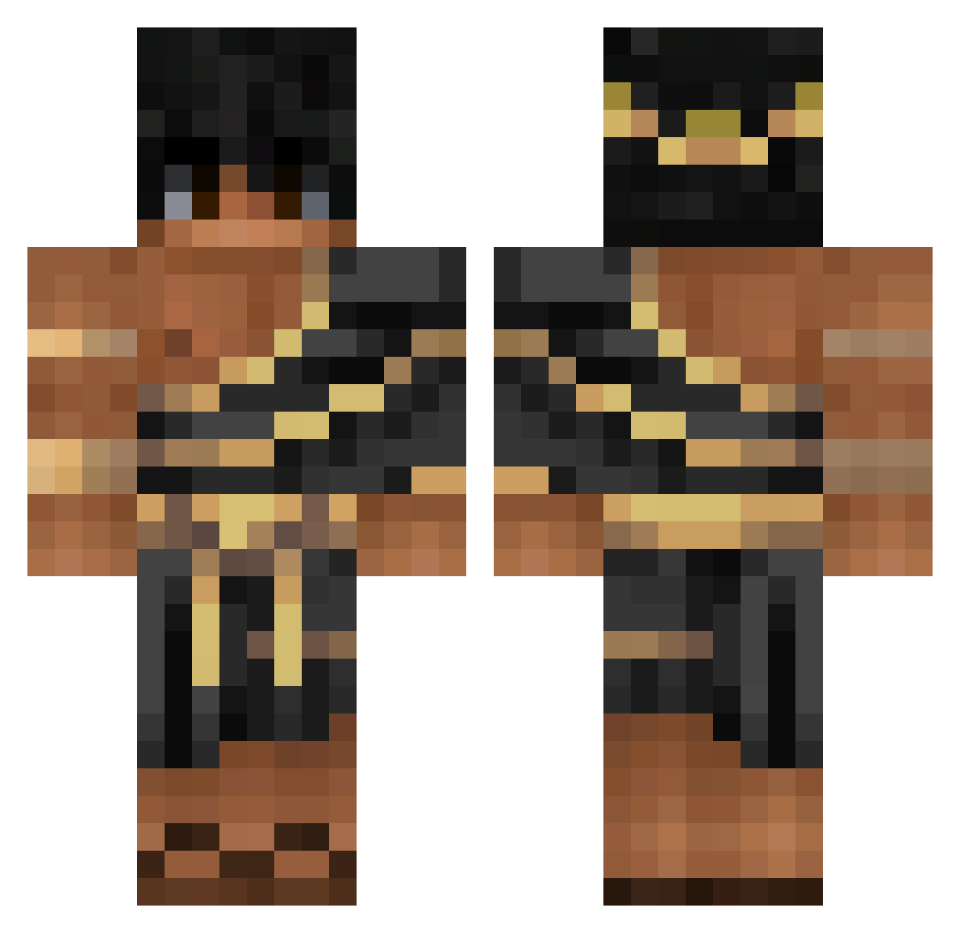 yoavon1 Minecraft skin, front and back view