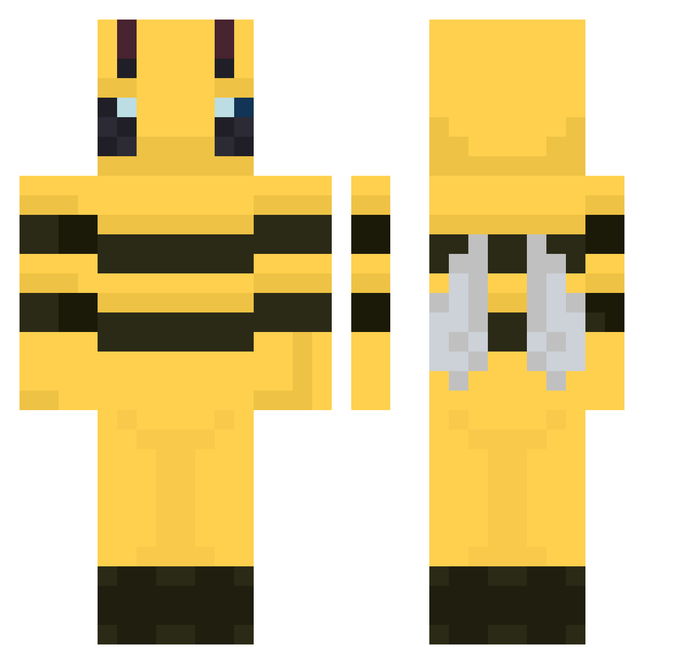 Entity303Boyyyy Minecraft skin, front and back view